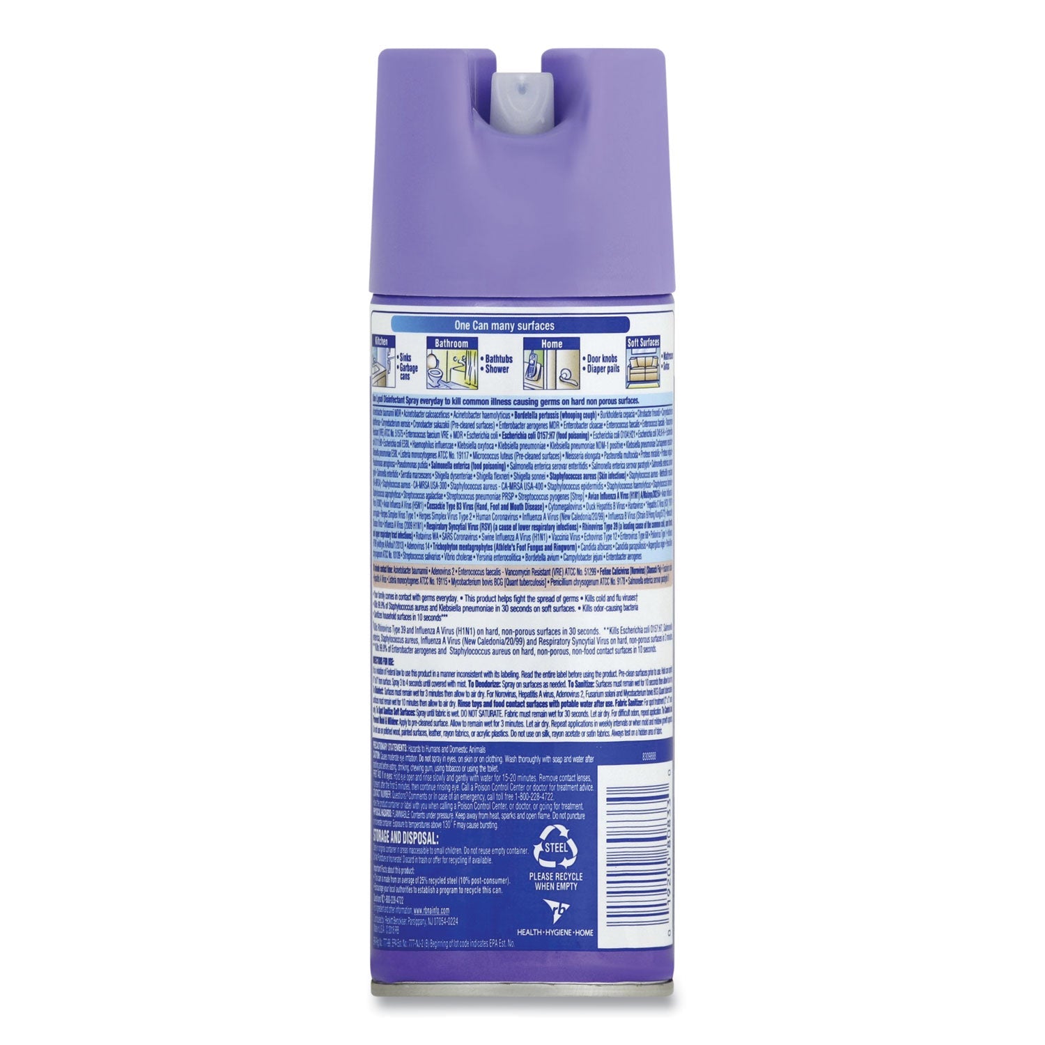LYSOL Disinfectant Spray, Early Morning Breeze, 12.5 oz Aerosol Spray, 12/Carton
