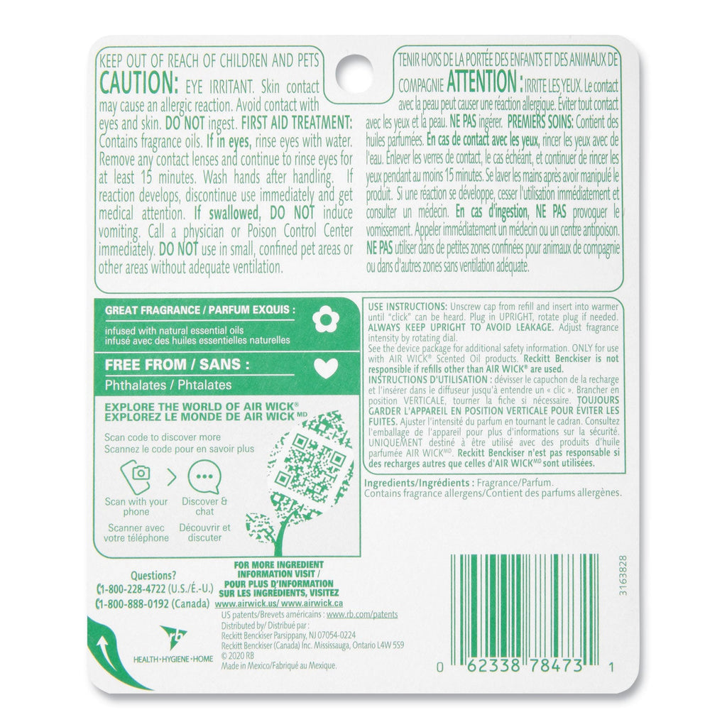 Air Wick Scented Oil Refill, Lavender and Chamomile, 0.67 oz, 2/Pack