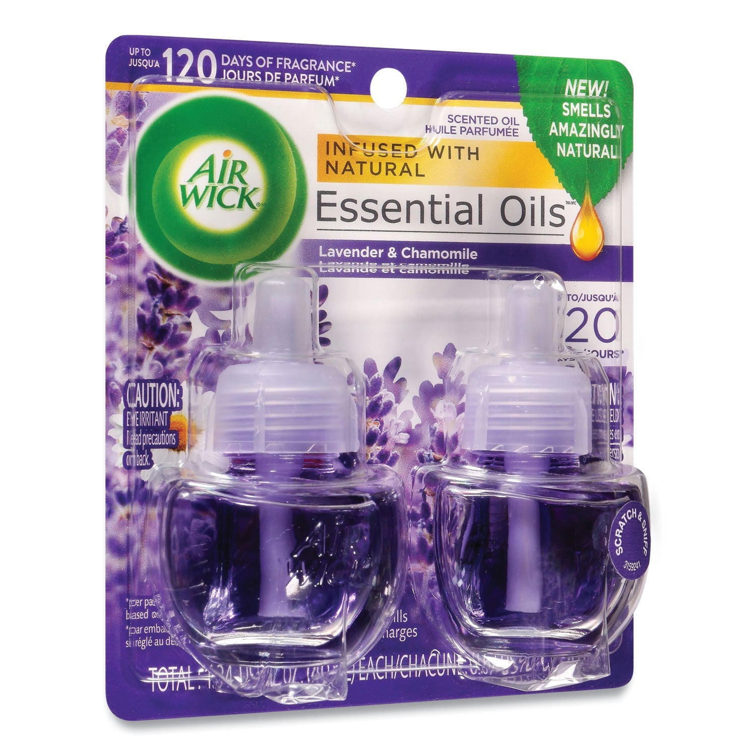 Air Wick Scented Oil Refill, Lavender and Chamomile, 0.67 oz, 2/Pack