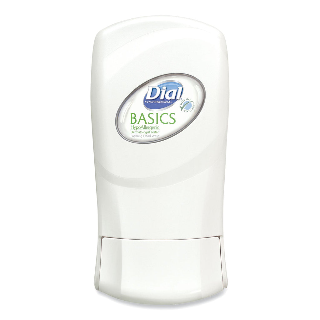 Dial Basics Hypoallergenic Foaming Hand Wash Refill for FIT Manual Dispenser, Honeysuckle, 1.2 L, 3/Carton