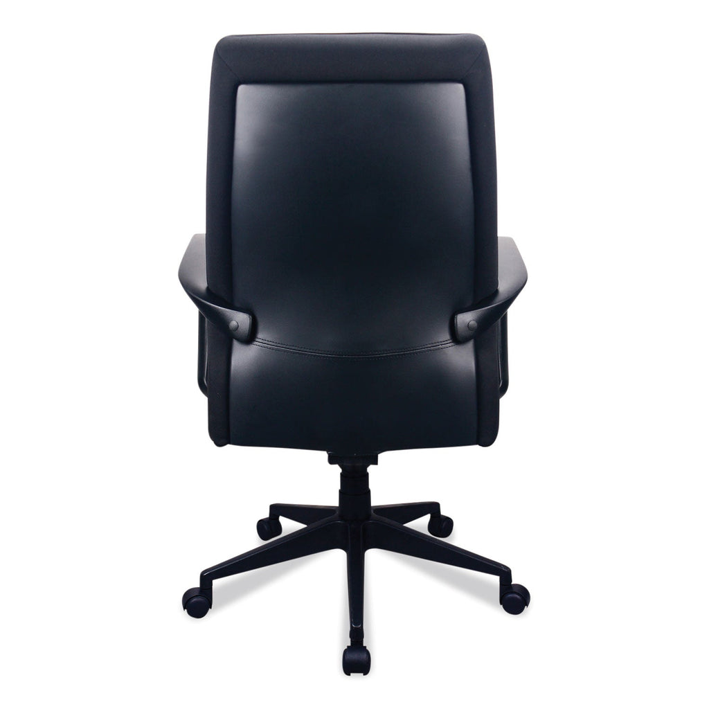 Tempur-Pedic 300 Leather High-Back Chair, Supports Up to 250 lb, 19.57" to 22.56" Seat Height, Black