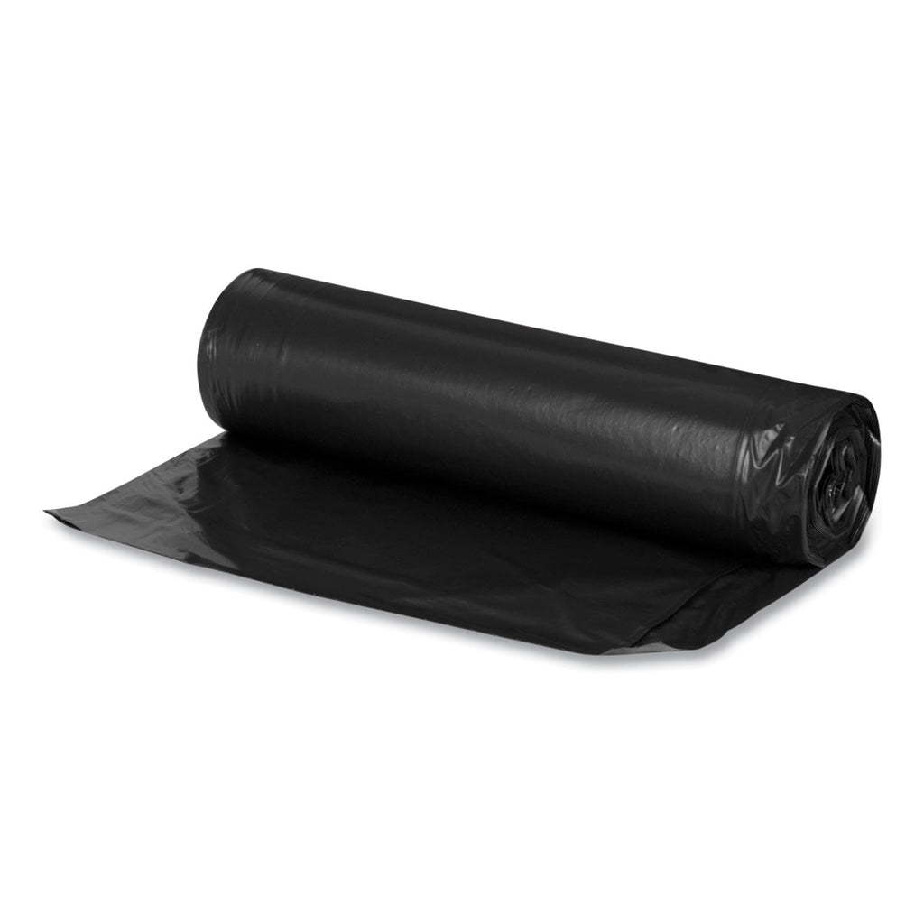 Boardwalk Low Density Repro Can Liners, For Slim Jim Containers, 23 gal, 1 mil, 28" x 45", Clear, 15 Bags/Roll, 10 Rolls/Carton