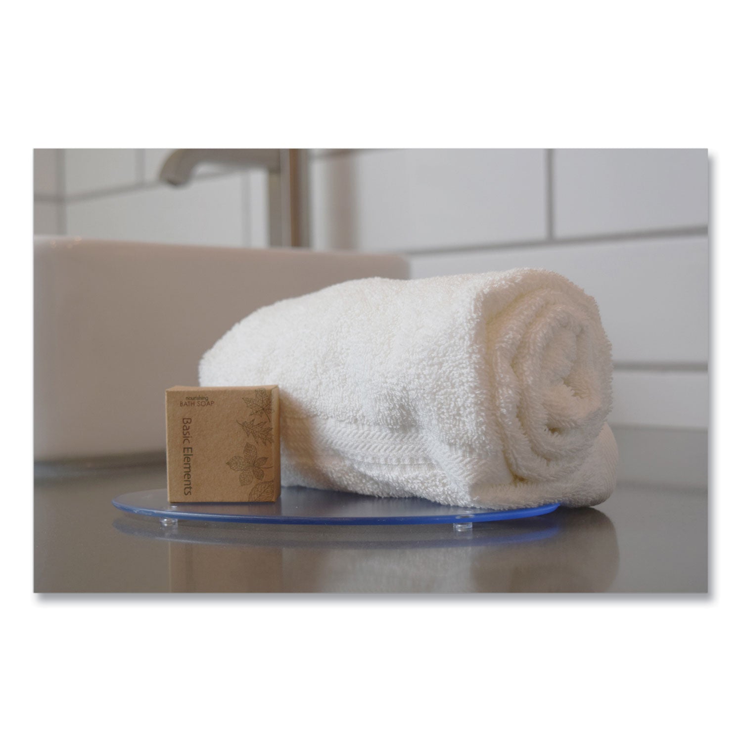 Basic Elements Bath Soap Bar, Clean Scent, 1.41 oz, 200/Carton