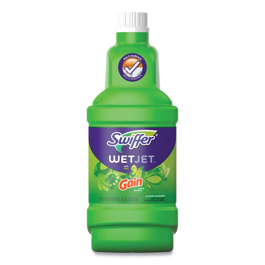 Swiffer WetJet System Cleaning-Solution Refill, Original Scent, 1.25 L Bottle, 4/Carton