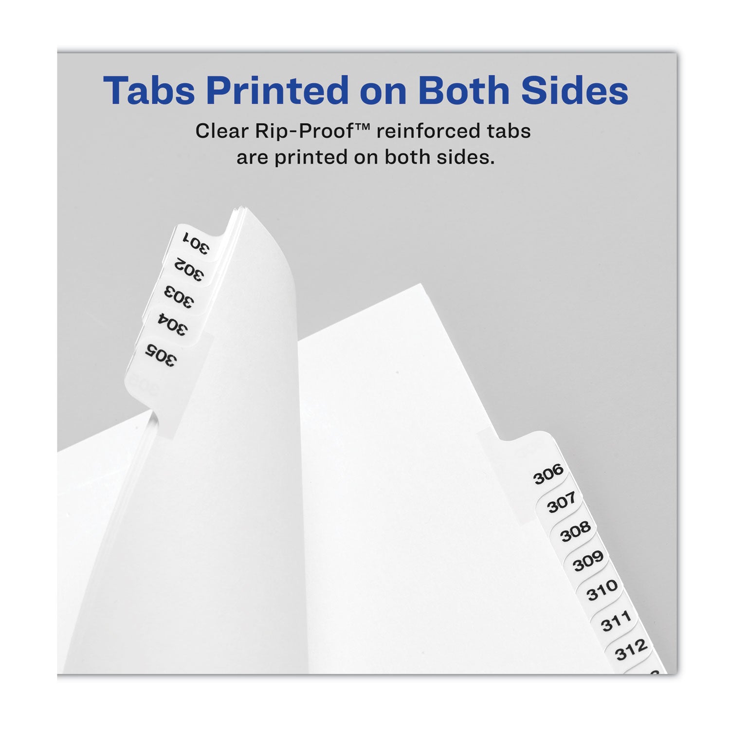 Avery Preprinted Legal Exhibit Side Tab Index Dividers, Avery Style, 26-Tab, S, 11 x 8.5, White, 25/Pack, (1419)
