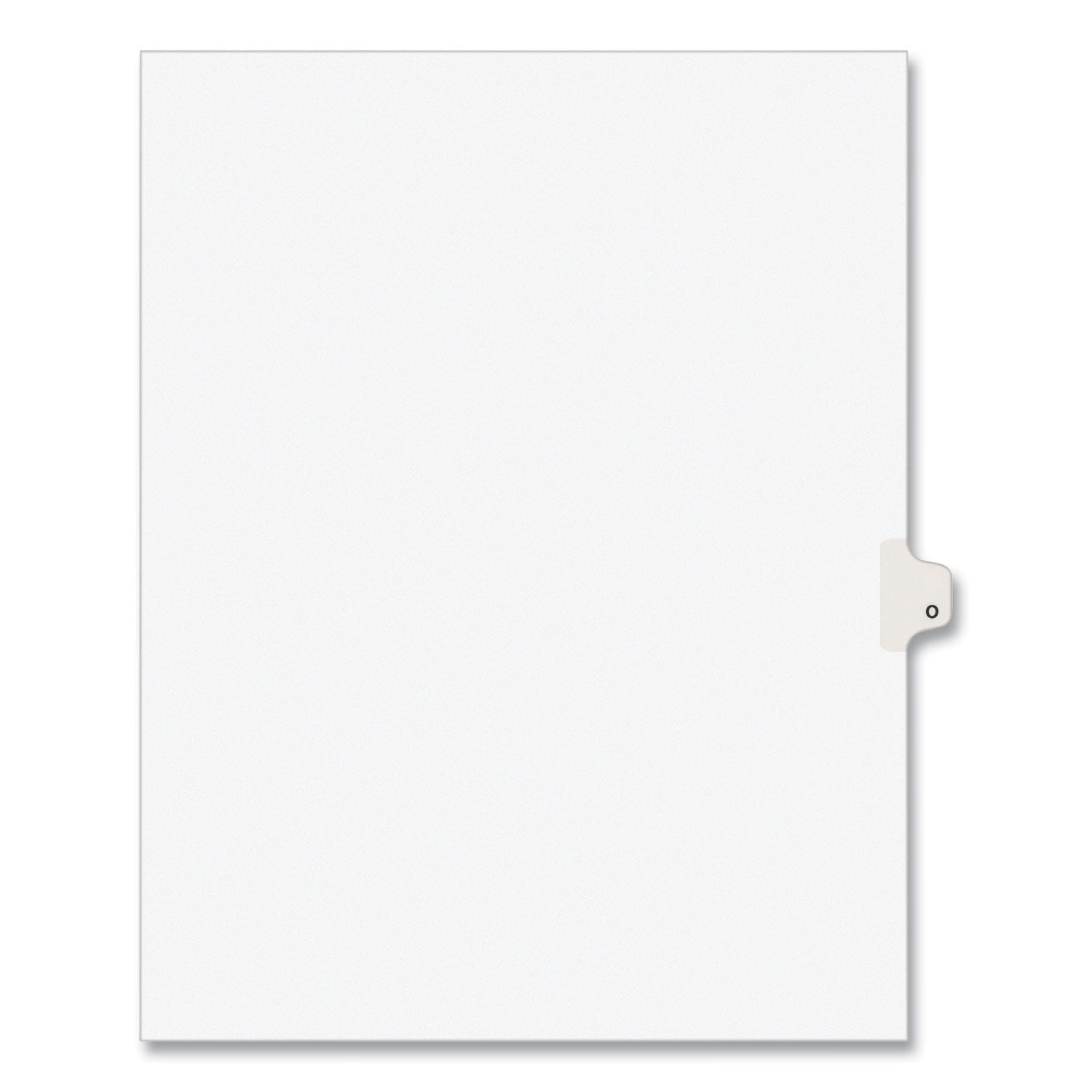 Avery Preprinted Legal Exhibit Side Tab Index Dividers, Avery Style, 26-Tab, O, 11 x 8.5, White, 25/Pack, (1415)