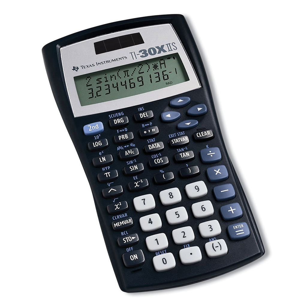Texas Instruments TI-30X IIS Scientific Calculator, 10-Digit LCD, Black