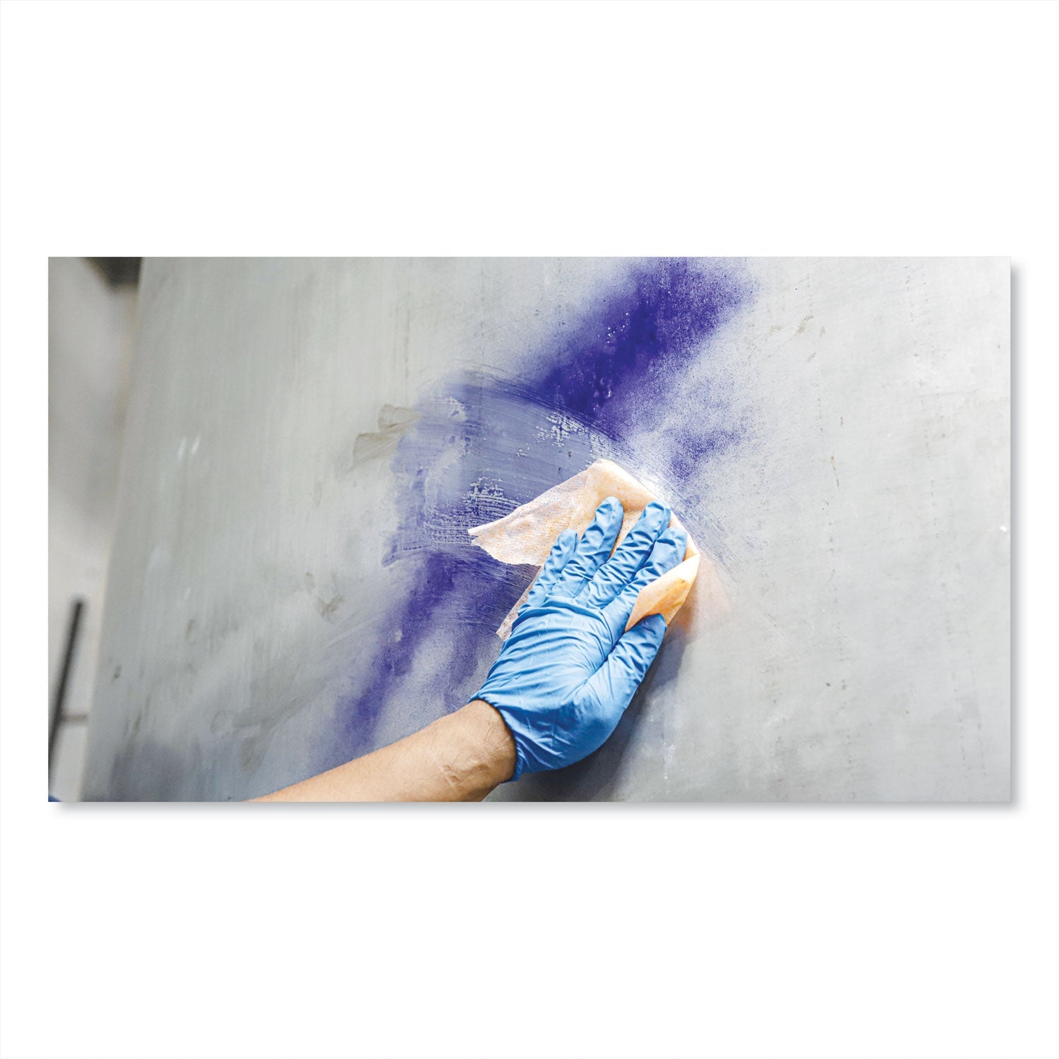 SCRUBS Graffiti and Paint Remover Towels, 10 x 12,  Orange on White, 30/Canister, 6 Canisters/Carton