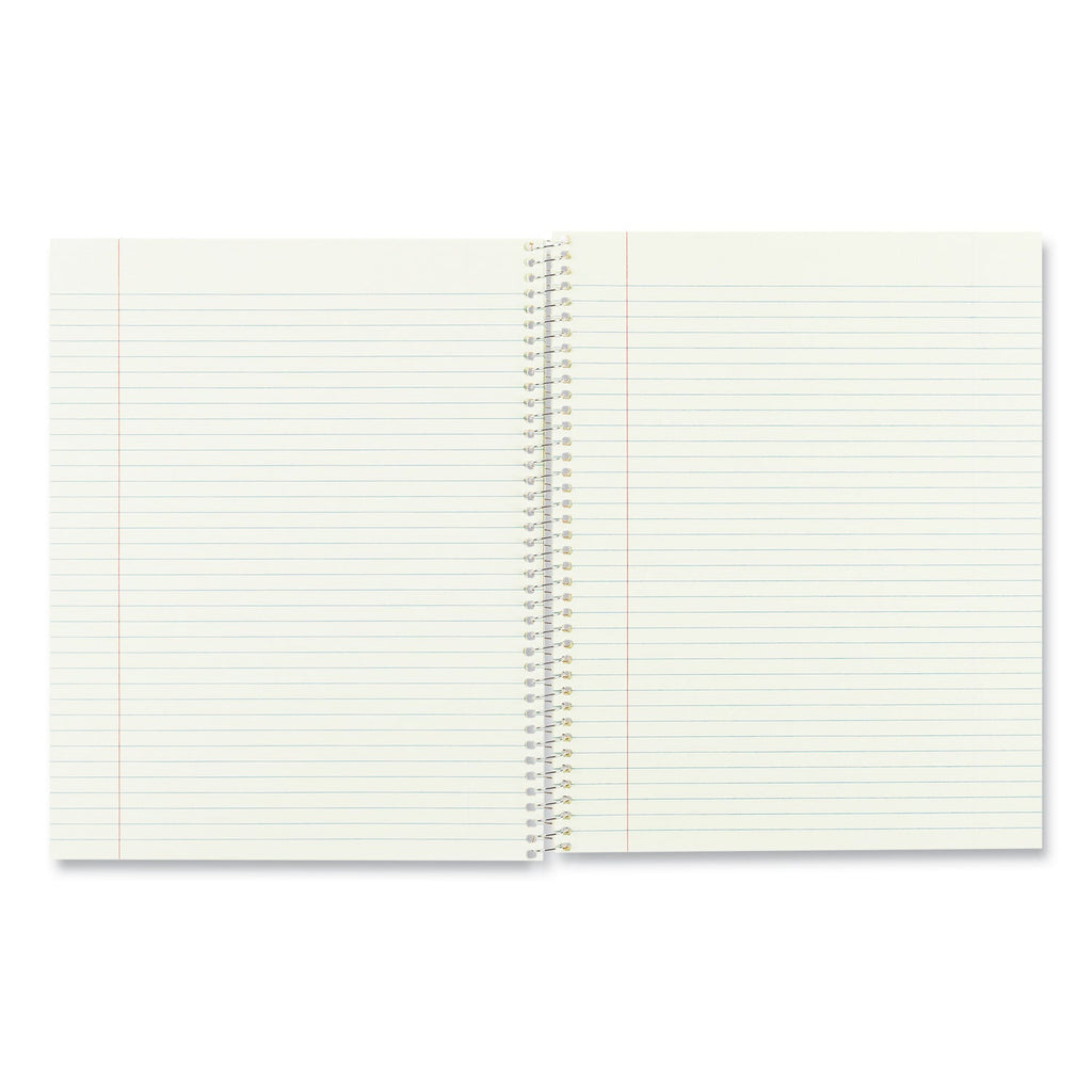 National Single-Subject Wirebound Notebooks, 1 Subject, Narrow Rule, Brown Cover, 10 x 8, 80 Eye-Ease Green Sheets