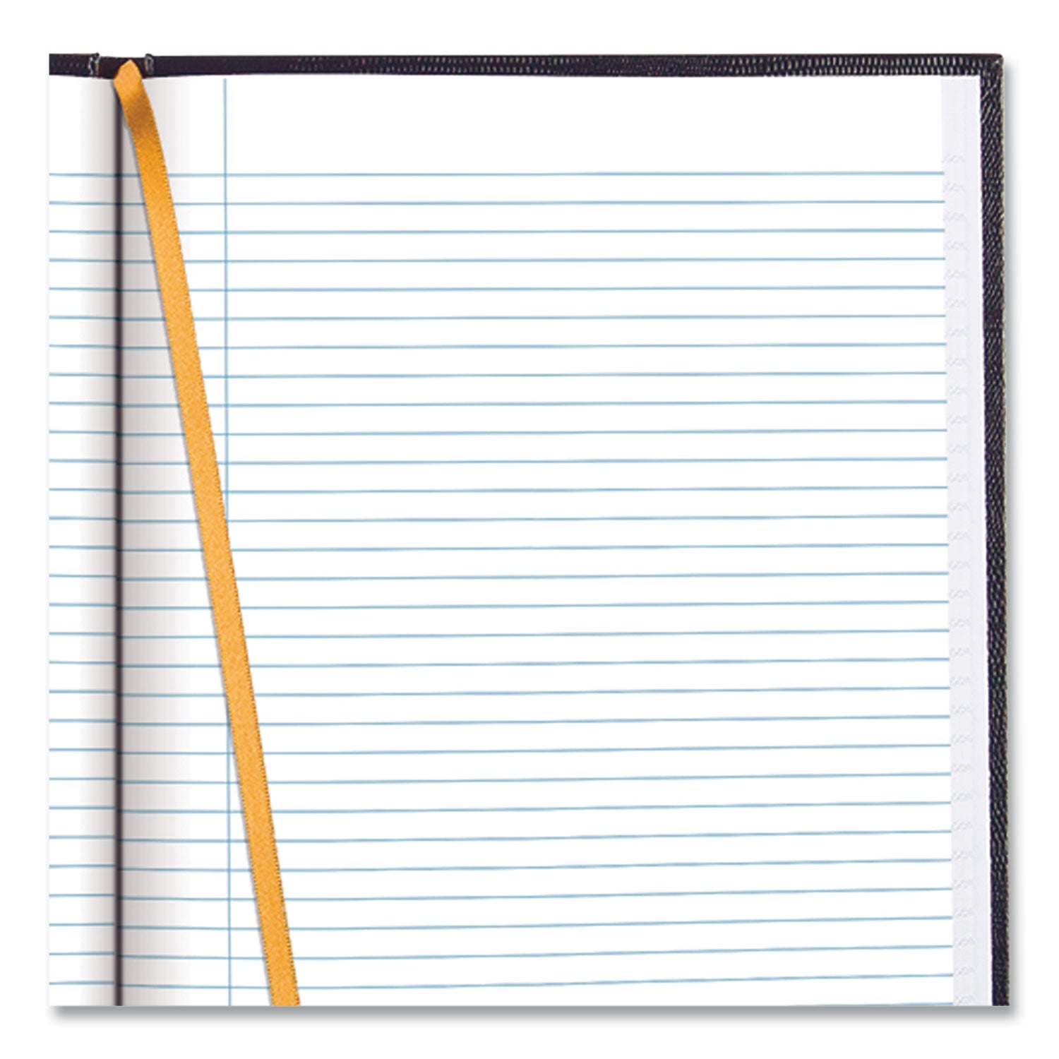 Blueline Executive Notebook, Ribbon Bookmark, 1 Subject, Medium/College Rule, Blue Cover, 11 x 8.5, 75 Sheets