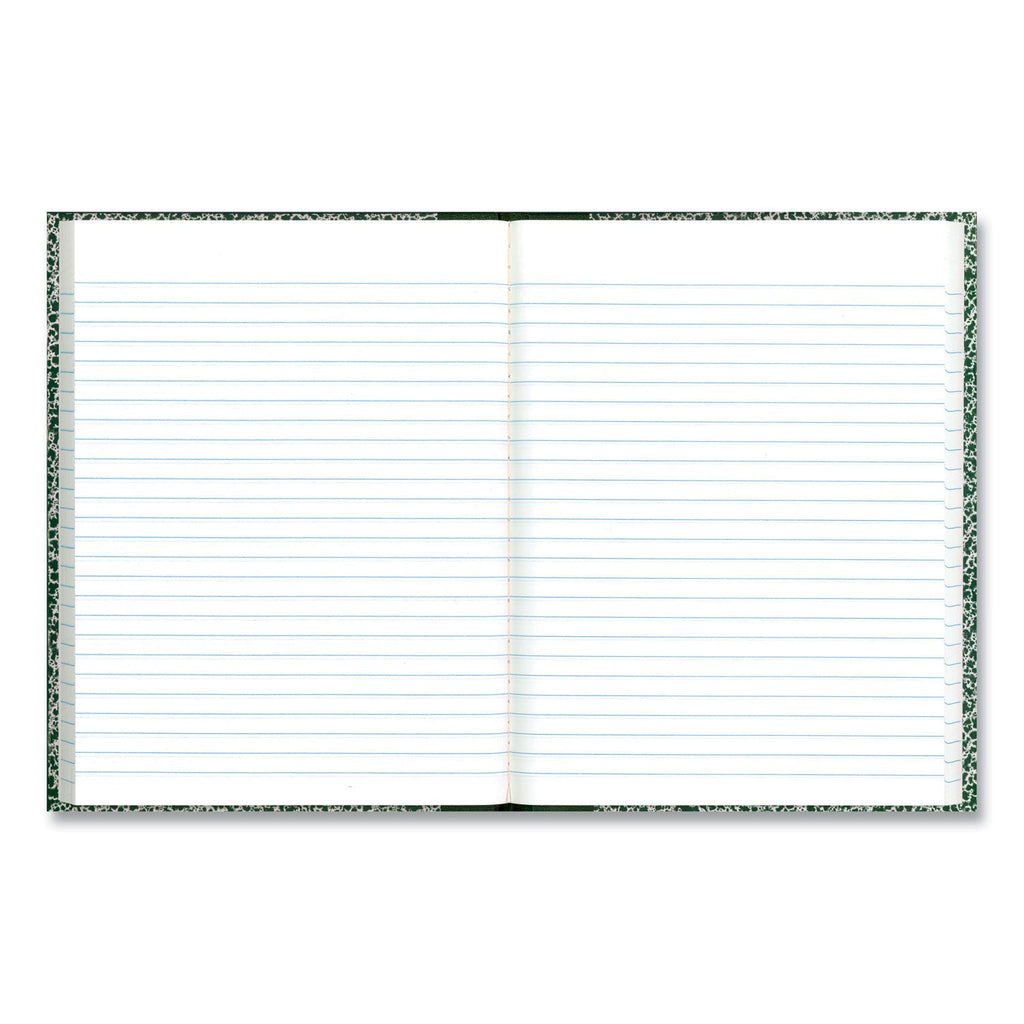 National Lab Notebook, Wide/Legal Rule, Green Marble Cover, 10.13 x 7.88, 96 Sheets