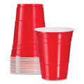 Dart Solo Plastic Party Cold Cups, 16 oz, Red, 50/Bag, 20 Bags/Carton