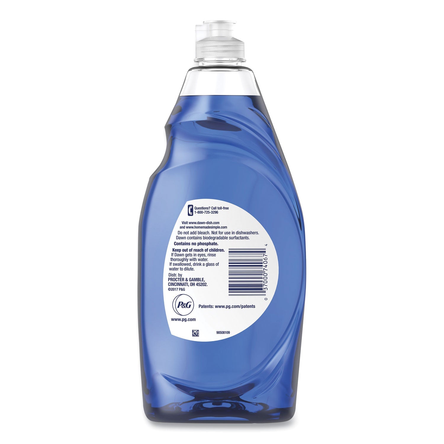 Dawn Platinum Liquid Dish Detergent, Refreshing Rain Scent, (3) 24 oz Bottles Plus (2) Sponges/Carton