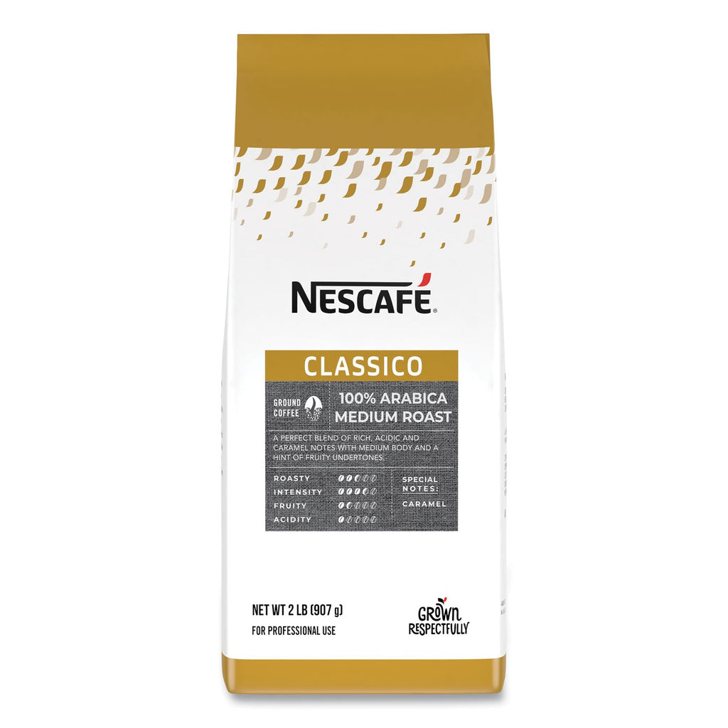 Nescafé Classico 100% Arabica Roast Ground Coffee, Medium Blend, 2 lb Bag