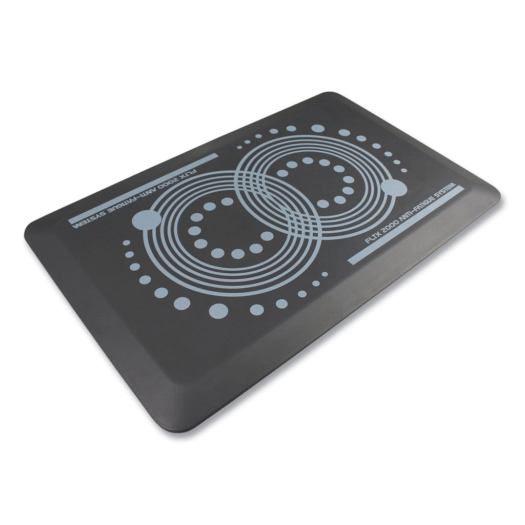 Floortex AFS-TEX 2000 Anti-Fatigue Mat, Rectangular, 20 x 32, Black