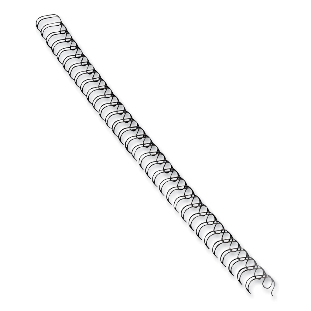 Fellowes Wire Bindings, 1/2" Diameter, 100 Sheet Capacity, Black, 25/Pack