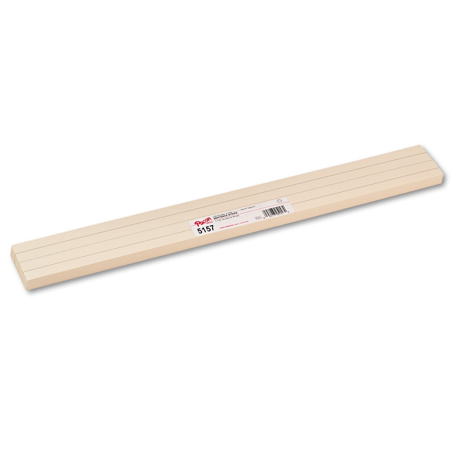 Pacon Sentence Strips, 24 x 3, Manila, 100/Pack