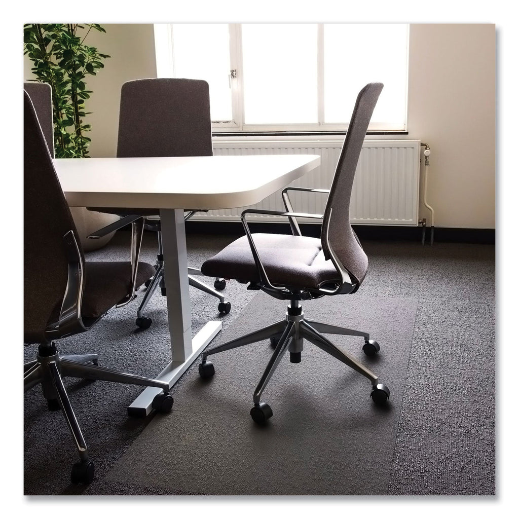 Floortex Cleartex Ultimat XXL Polycarb. Square General Office Mat for Carpets, 60 x 60, Clear