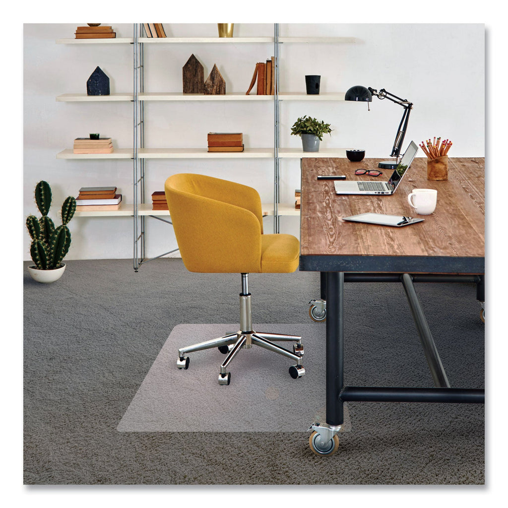 Floortex Cleartex Advantagemat Phthalate Free PVC Chair Mat for Low Pile Carpet, 53 x 45, Clear