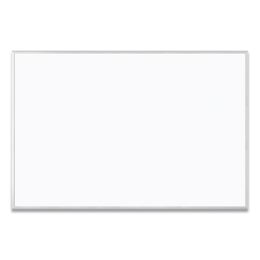 U Brands Melamine Dry Erase Board, 72 x 48, White Surface, Silver Frame