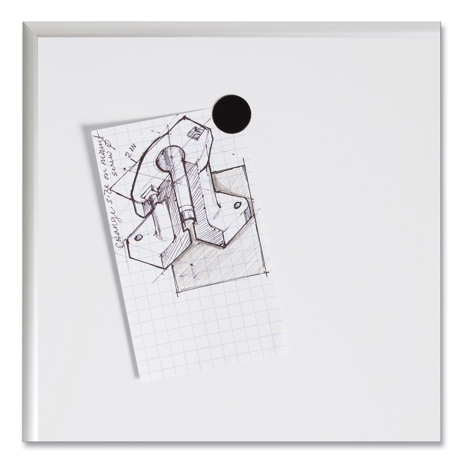 U Brands Heavy-Duty Board Magnets, Circles, Black, 0.75" Diameter, 20/Pack