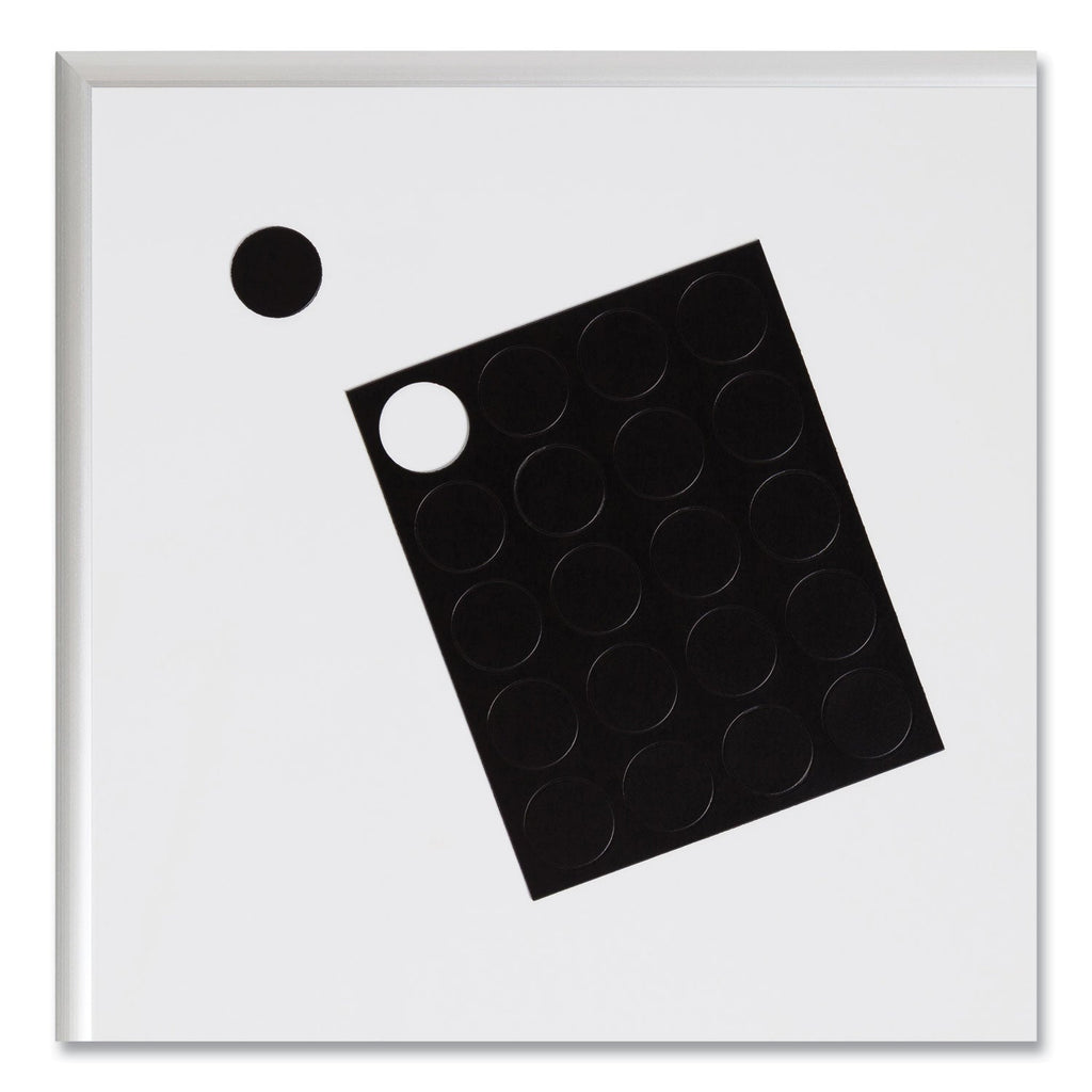 U Brands Heavy-Duty Board Magnets, Circles, Black, 0.75" Diameter, 20/Pack