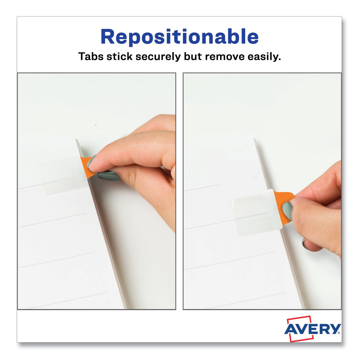 Avery Ultra Tabs Repositionable Tabs, Mini Tabs: 1" x 1.5", 1/5-Cut, Assorted Neon Colors, 80/Pack