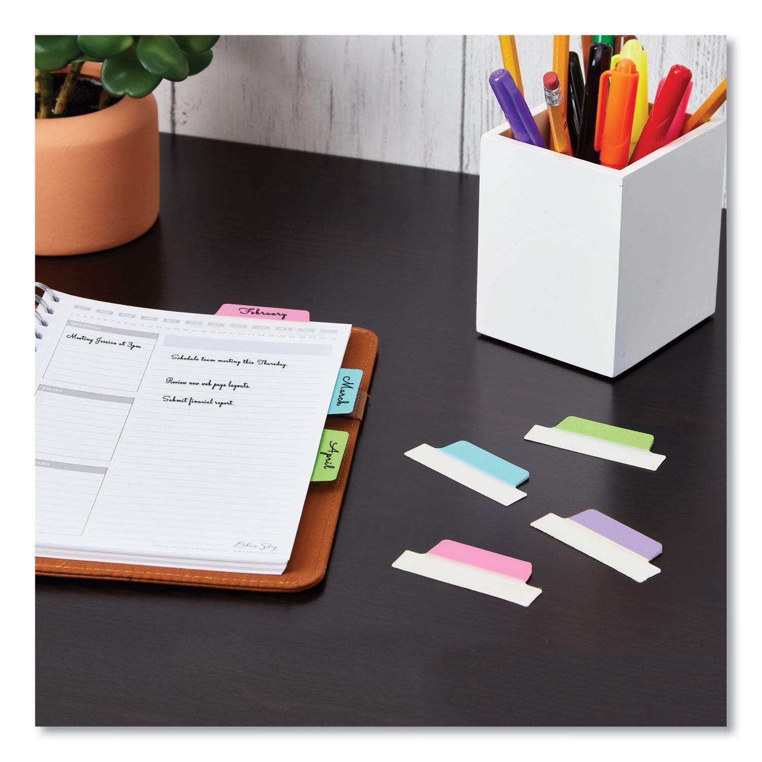 Avery Ultra Tabs Repositionable Tabs, Margin Tabs: 2.5" x 1", 1/5-Cut, Assorted Pastel Colors, 48/Pack