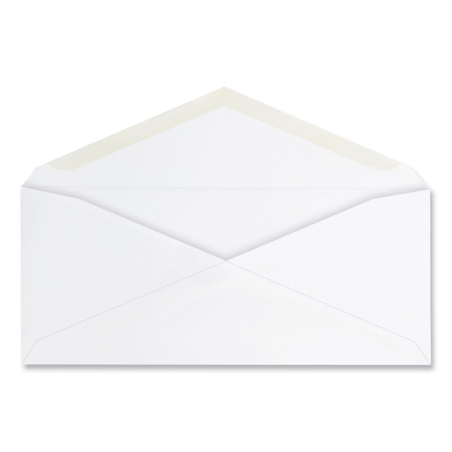 Universal Open-Side Business Envelope, #10, Commercial Flap, Gummed Closure, 4.25 x 9.63, White, 125/Box