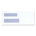Universal Double Window Business Envelope, #8 5/8, Square Flap, Gummed Closure, 3.63 x 8.88, White, 500/Box