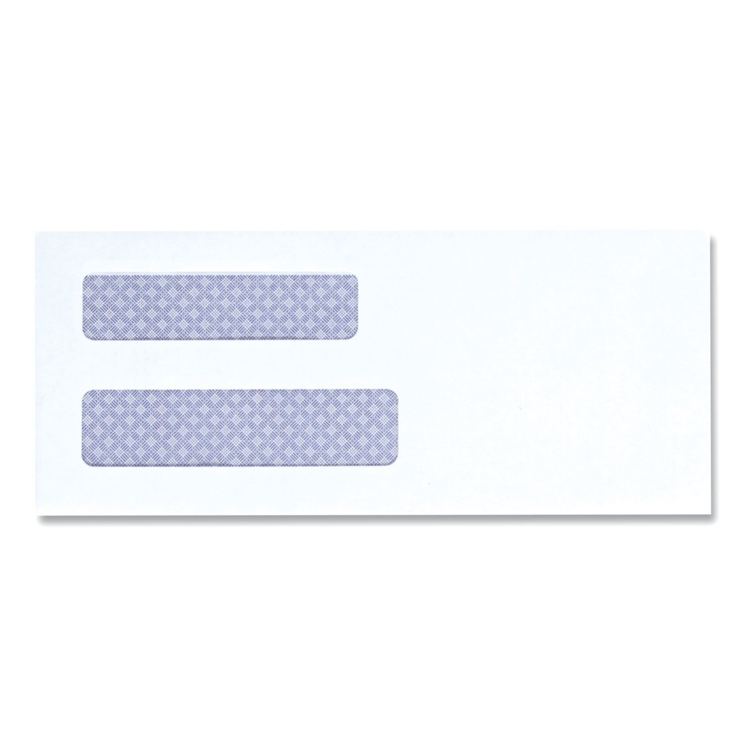 Universal Double Window Business Envelope, #8 5/8, Square Flap, Gummed Closure, 3.63 x 8.88, White, 500/Box