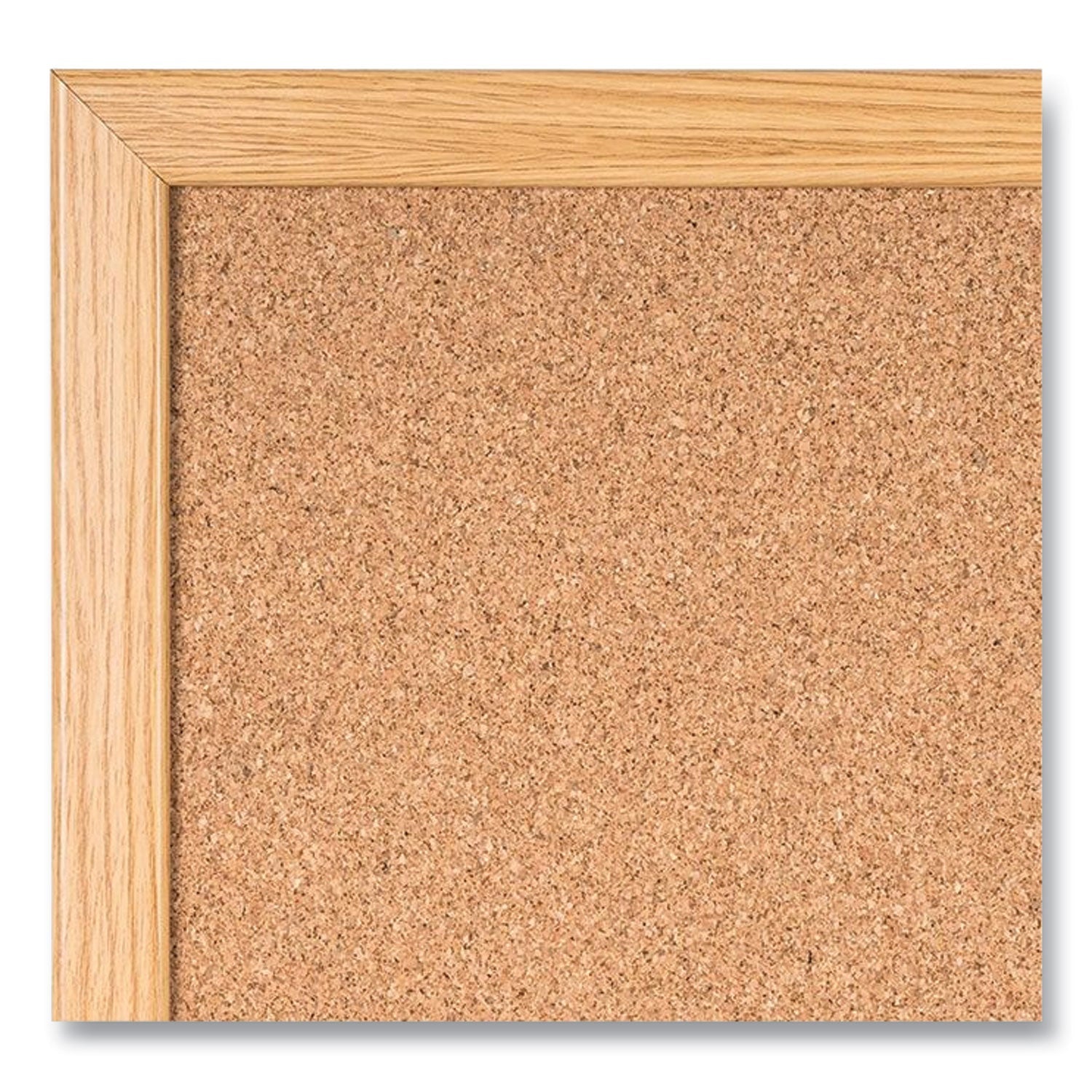 MasterVision Value Cork Bulletin Board with Oak Frame, 24 x 36, Natural