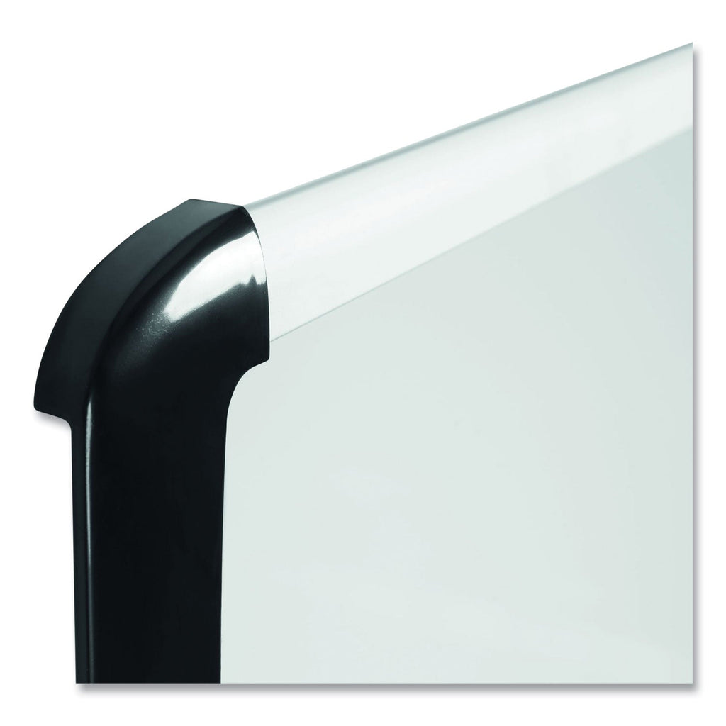 MasterVision Lacquered steel magnetic dry erase board, 24 x 36, Silver/Black