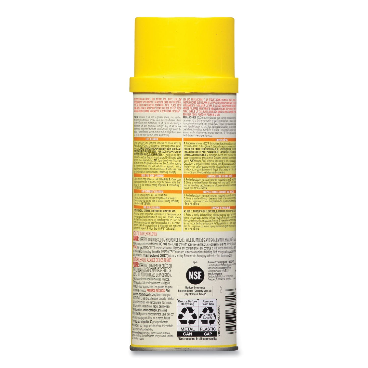 Professional EASY-OFF Oven and Grill Cleaner, Unscented, 24 oz Aerosol Spray