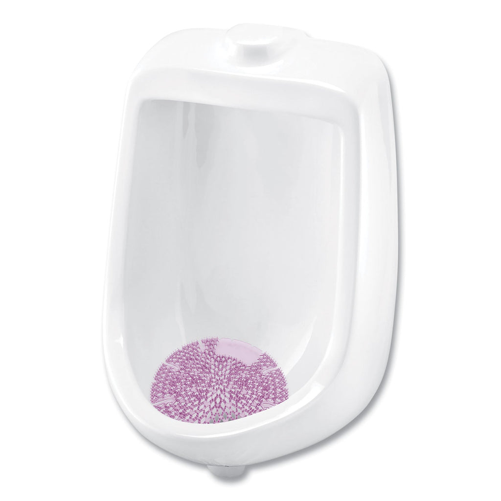 Big D Industries Diamond 3D Urinal Screen, Lavender Lace Scent, 0.13 oz, Lavender, 10/Box
