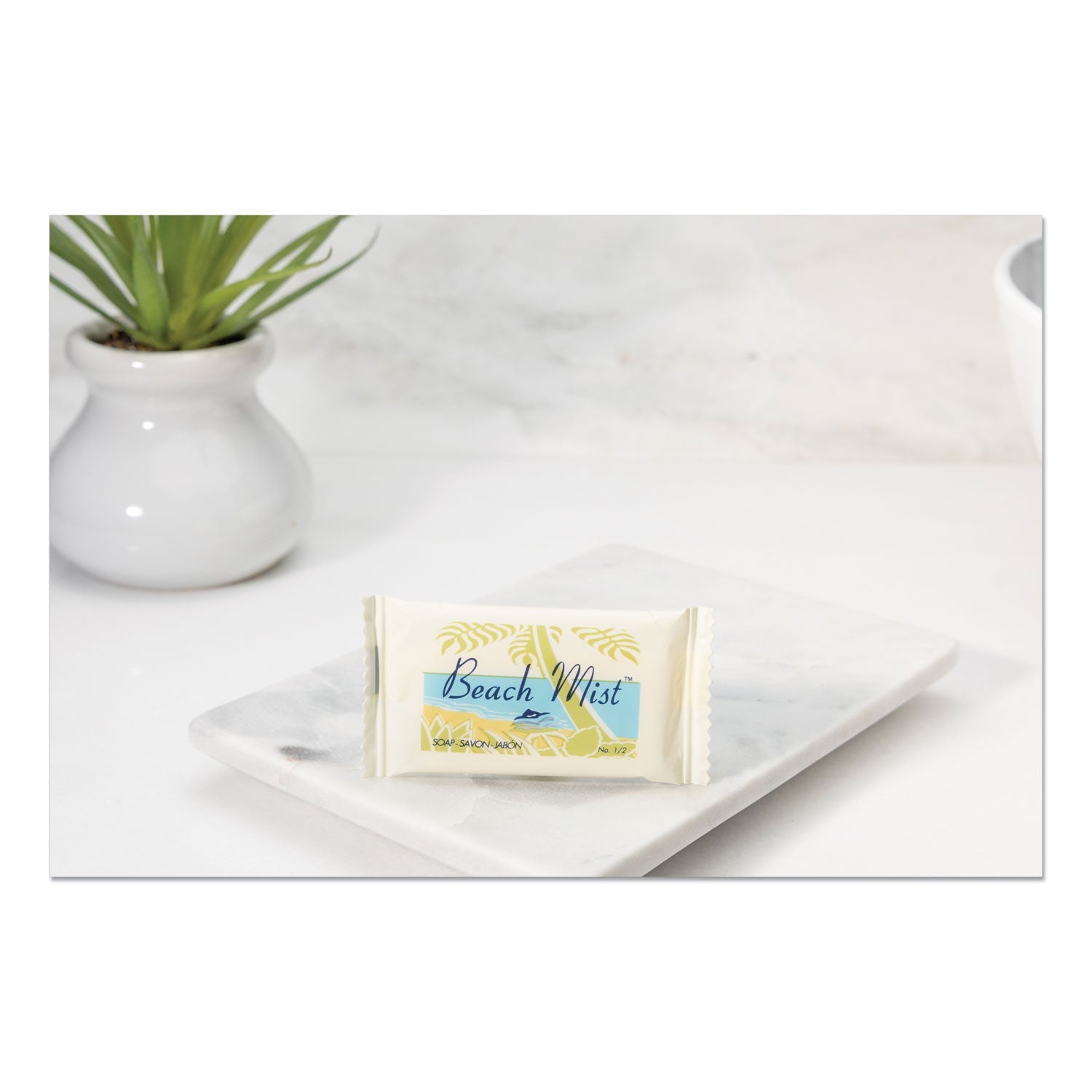 Beach Mist Face and Body Soap, Beach Mist Fragrance, # 1/2 Bar, 1,000/Carton