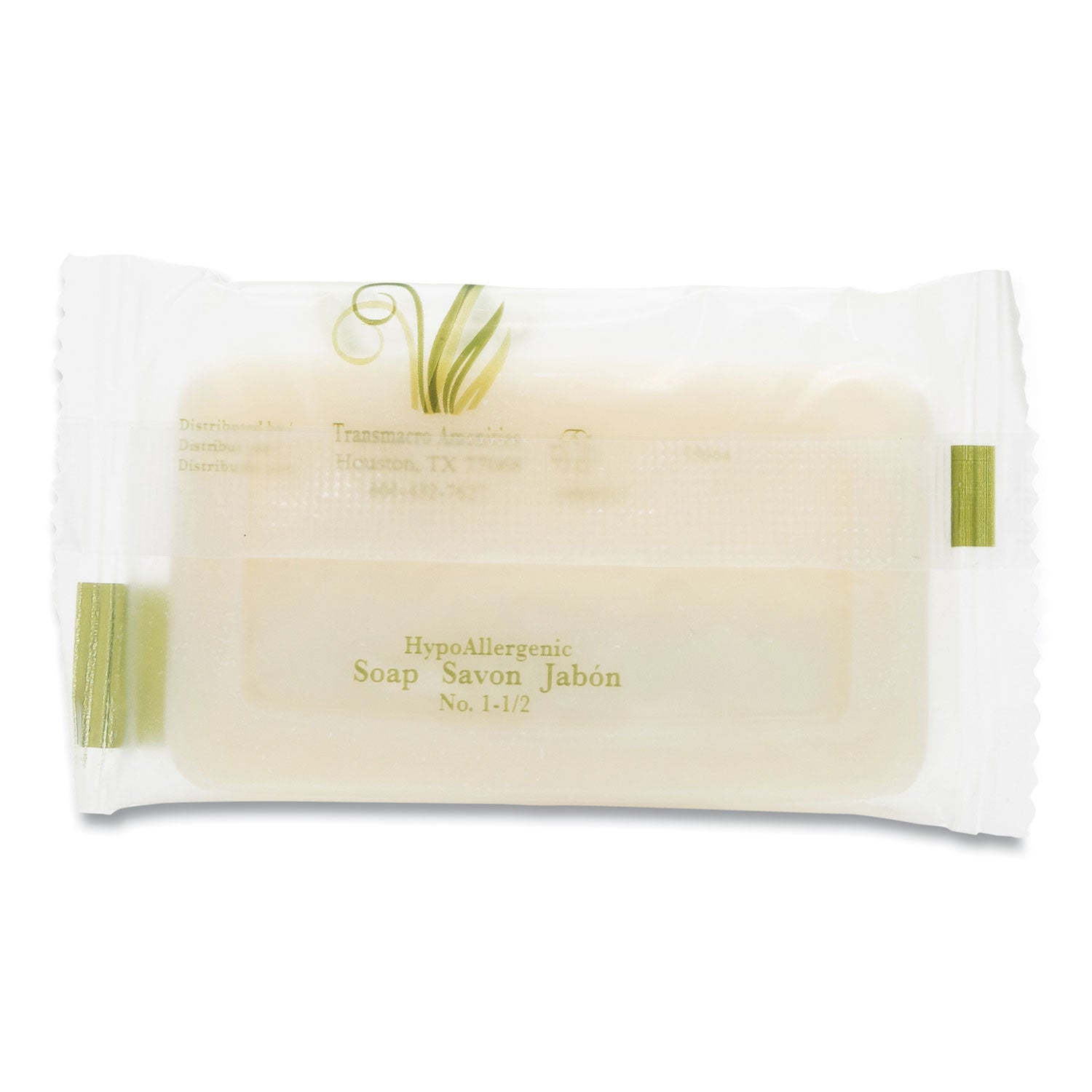 Pure & Natural Body and Facial Soap, Fresh Scent, # 1 1/2 Flow Wrap Bar, 500/Carton
