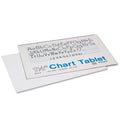 Pacon Chart Tablets, Presentation Format (1.5" Rule), 24 x 16, White, 25 Sheets