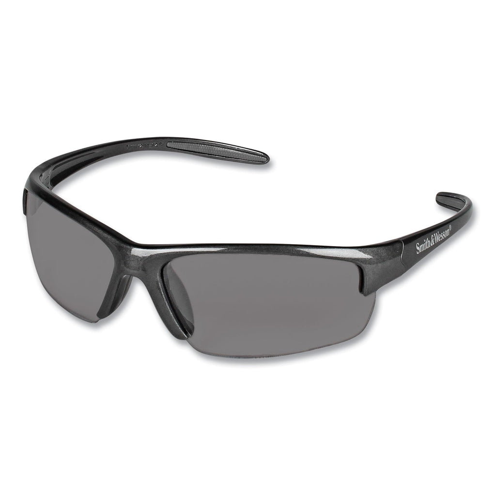 KleenGuard Equalizer Safety Glasses, Gun Metal Frame, Smoke Lens, 12/Box