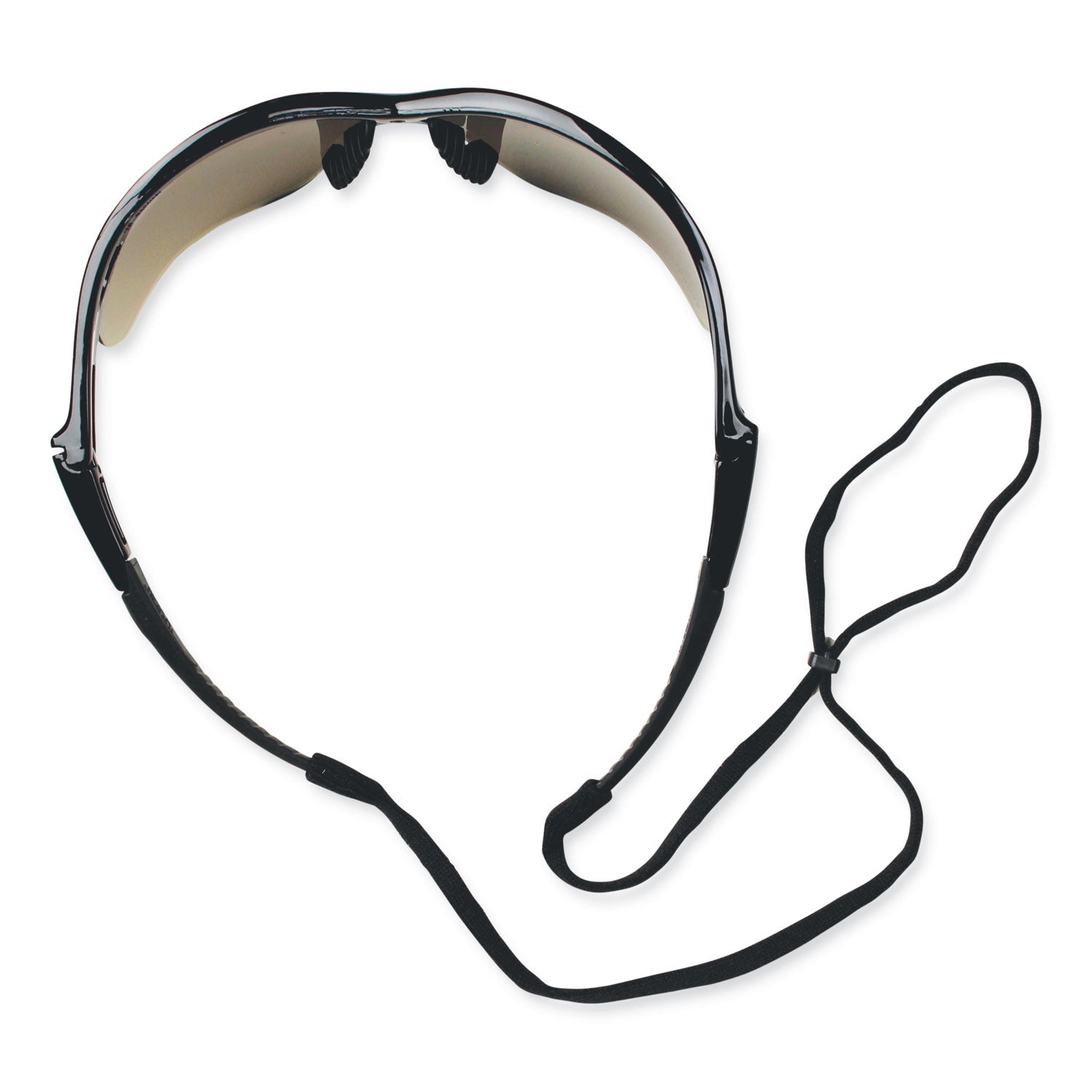KleenGuard Nemesis Safety Glasses, Black Frame, Smoke Mirror Lens, 12/Box