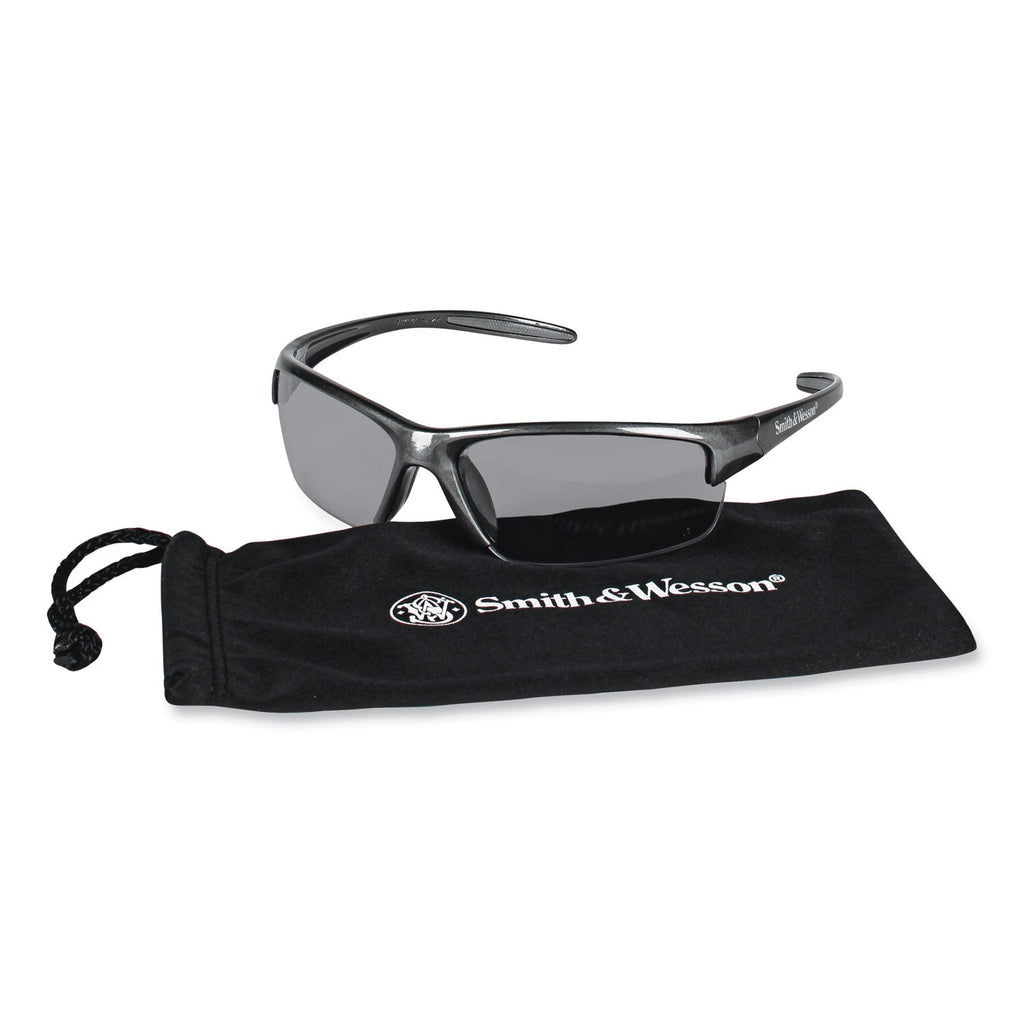 KleenGuard Equalizer Safety Glasses, Gun Metal Frame, Smoke Lens, 12/Box