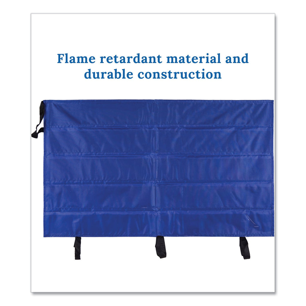 Carson-Dellosa Education Border Storage Pocket Chart, Blue/Clear, 41" x 24.5"