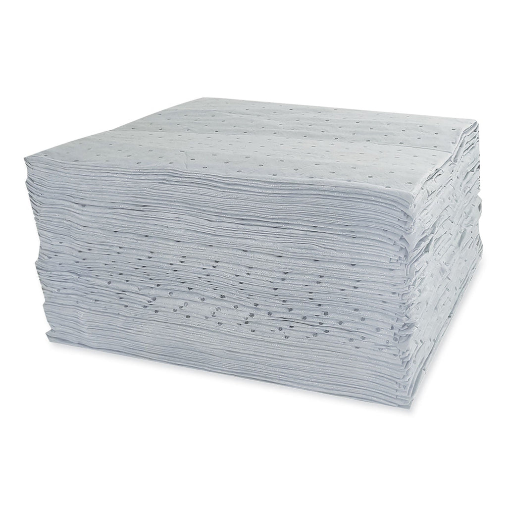 HOSPECO TASKBrand All Sorb Industrial Sorbent Pad, 0.22 gal, 15 x 18, 100/Pack