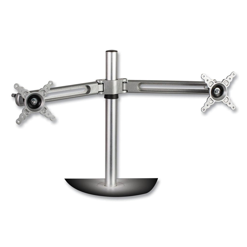 Fellowes Lotus Dual Monitor Arm Kit, For 26" Monitors, Silver, Supports 13 lb