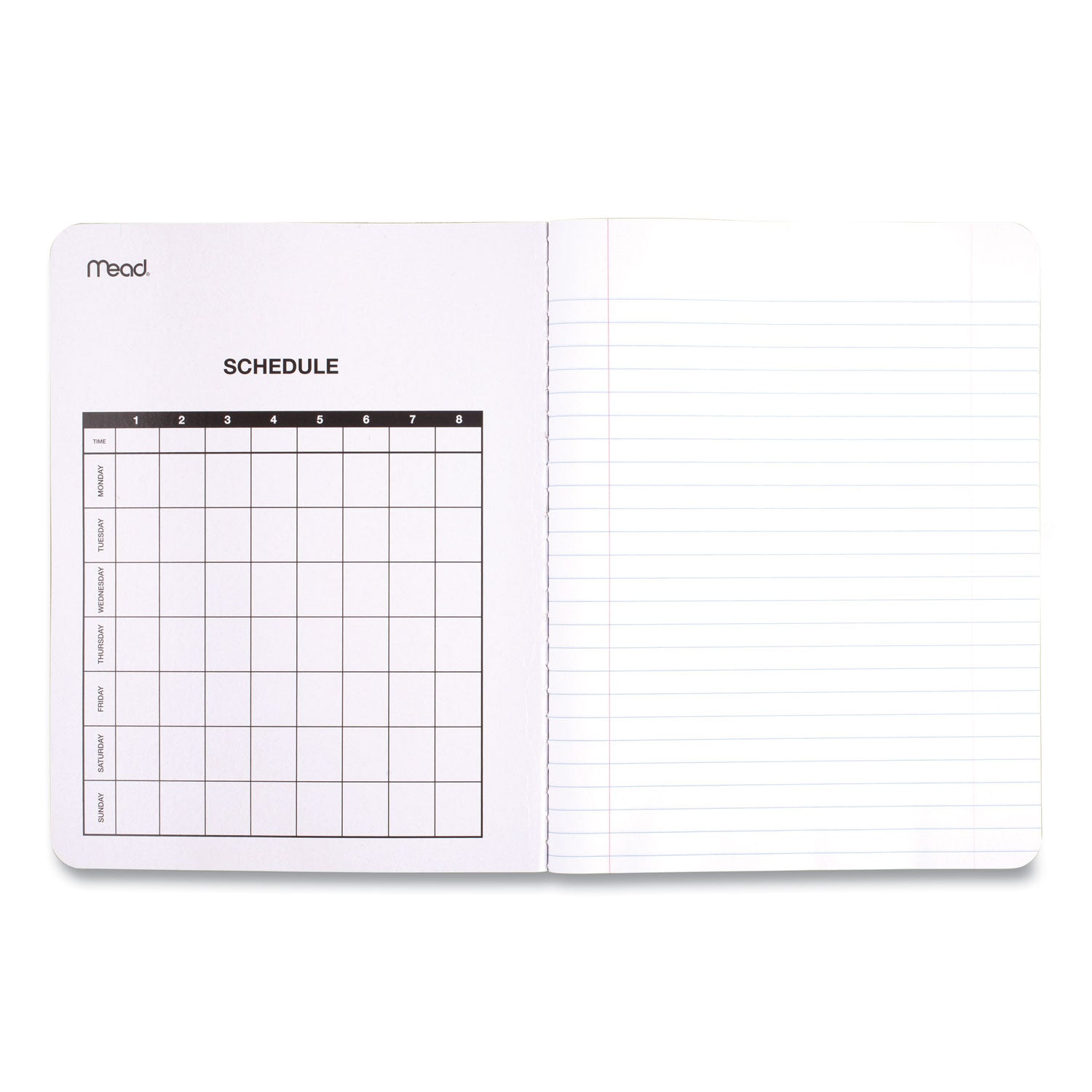 Mead Composition Book, Wide/Legal Rule, Black Cover, 9.75 x 7.5, 100 Sheets