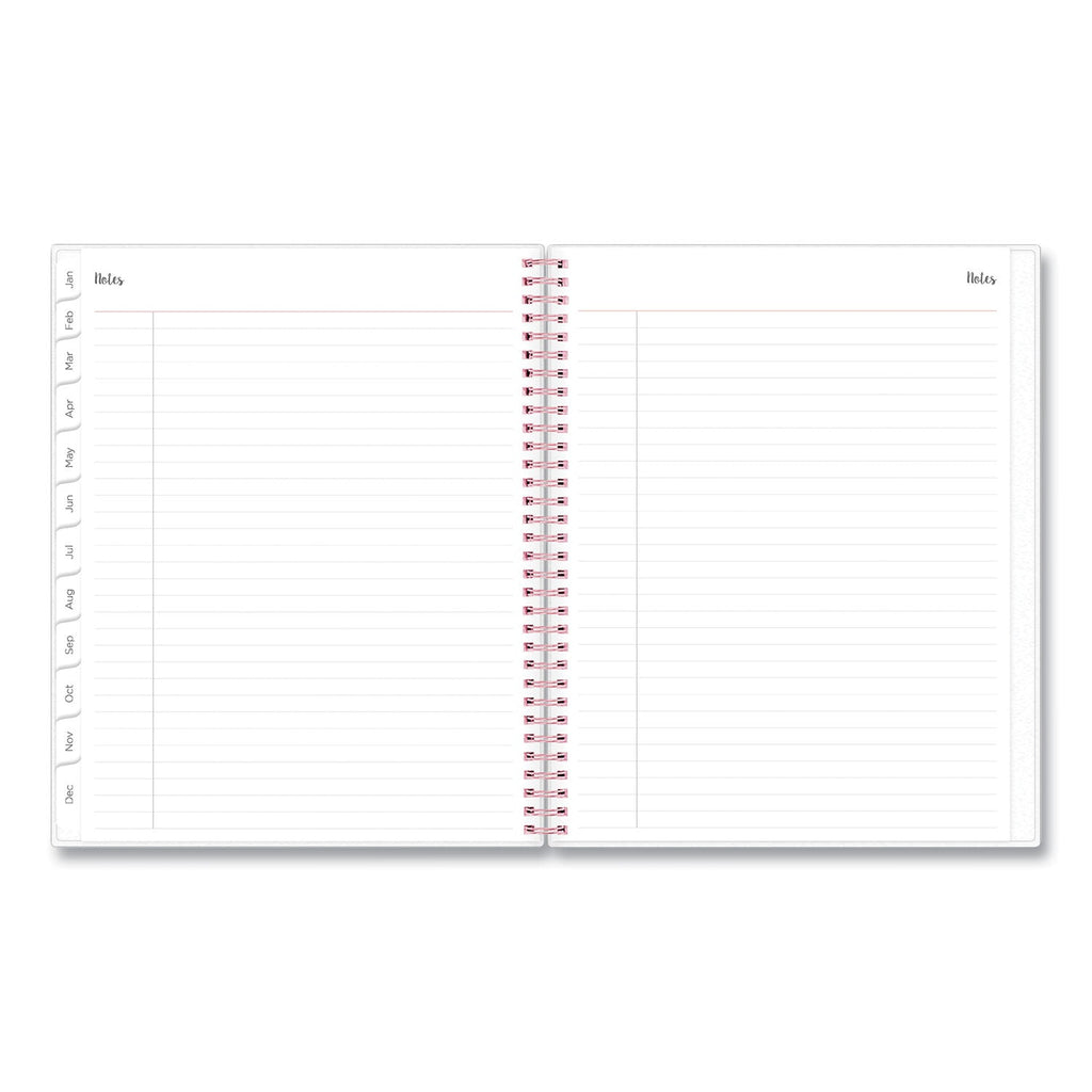 Blue Sky Joselyn Weekly/Monthly Planner, Joselyn Floral Artwork, 11 x 8.5, Pink/Peach/Black Cover, 12-Month (Jan to Dec): 2023