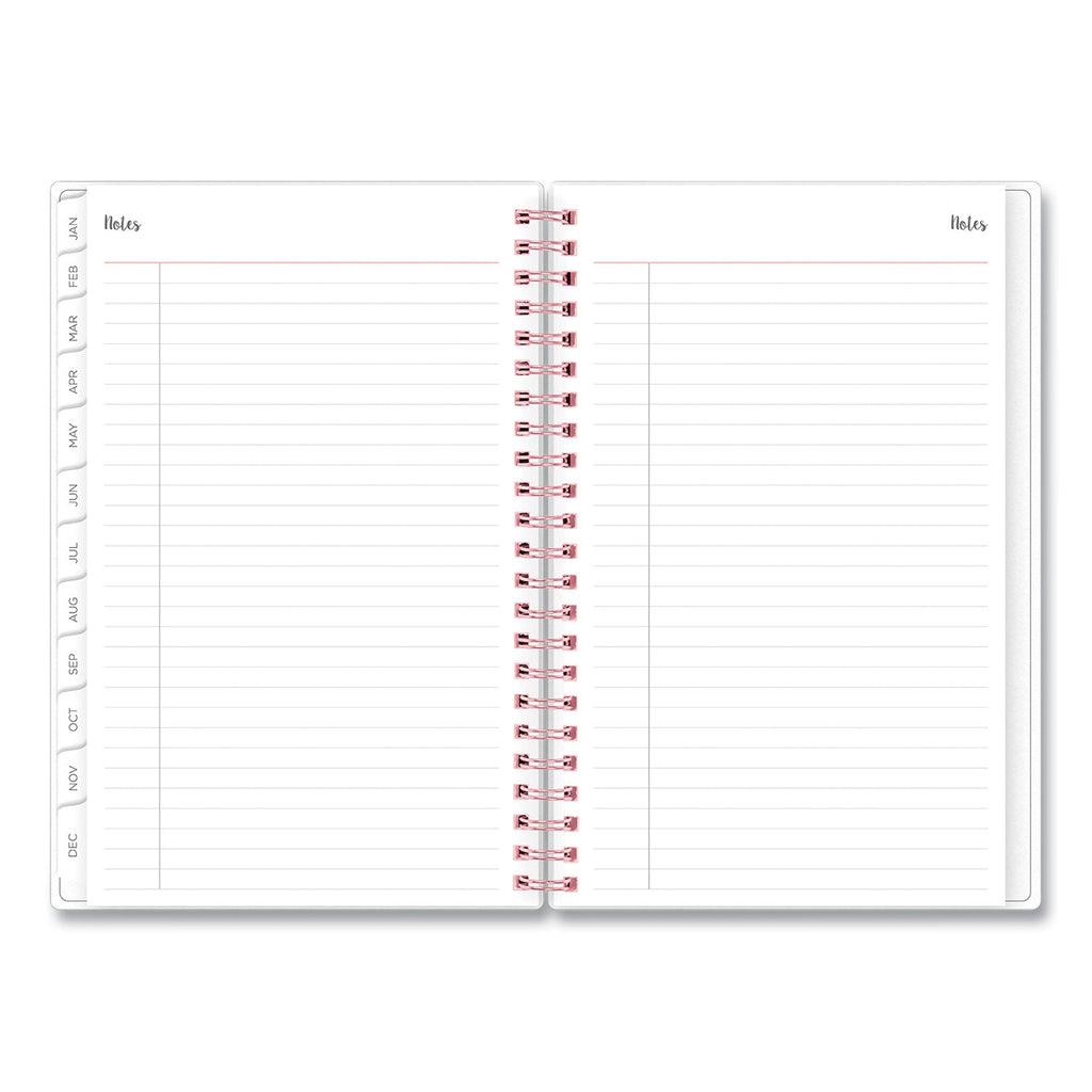 Blue Sky Joselyn Weekly/Monthly Planner, Joselyn Floral Artwork, 8 x 5, Pink/Peach/Black Cover, 12-Month (Jan to Dec): 2023