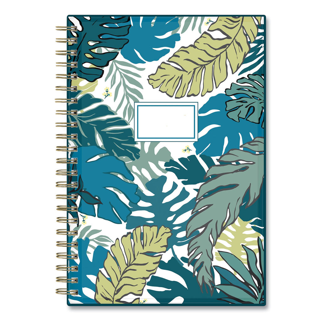 Blue Sky Grenada Create-Your-Own Cover Weekly/Monthly Planner, Floral Artwork, 8 x 5, Green/Blue/Teal Cover, 12-Month (Jan-Dec): 2023