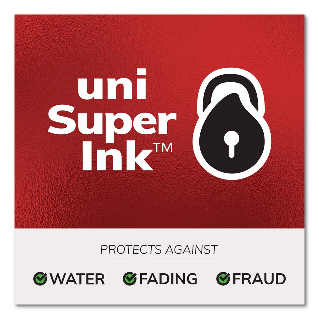 uniball 207 Impact Gel Pen, Retractable, Bold 1 mm, Red Ink, Black/Red Barrel