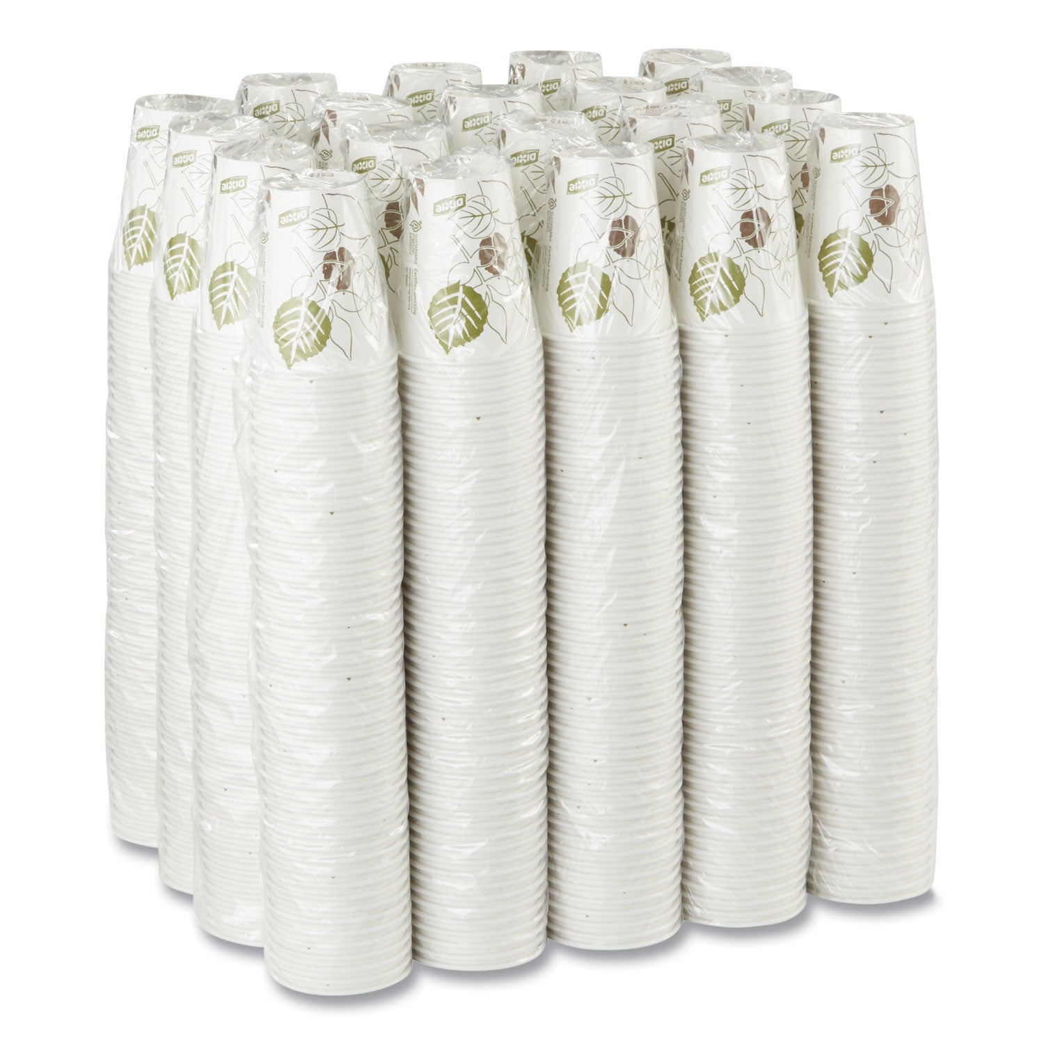 Dixie Pathways Paper Hot Cups, 8 oz, 50 Sleeve, 20 Sleeves/Carton